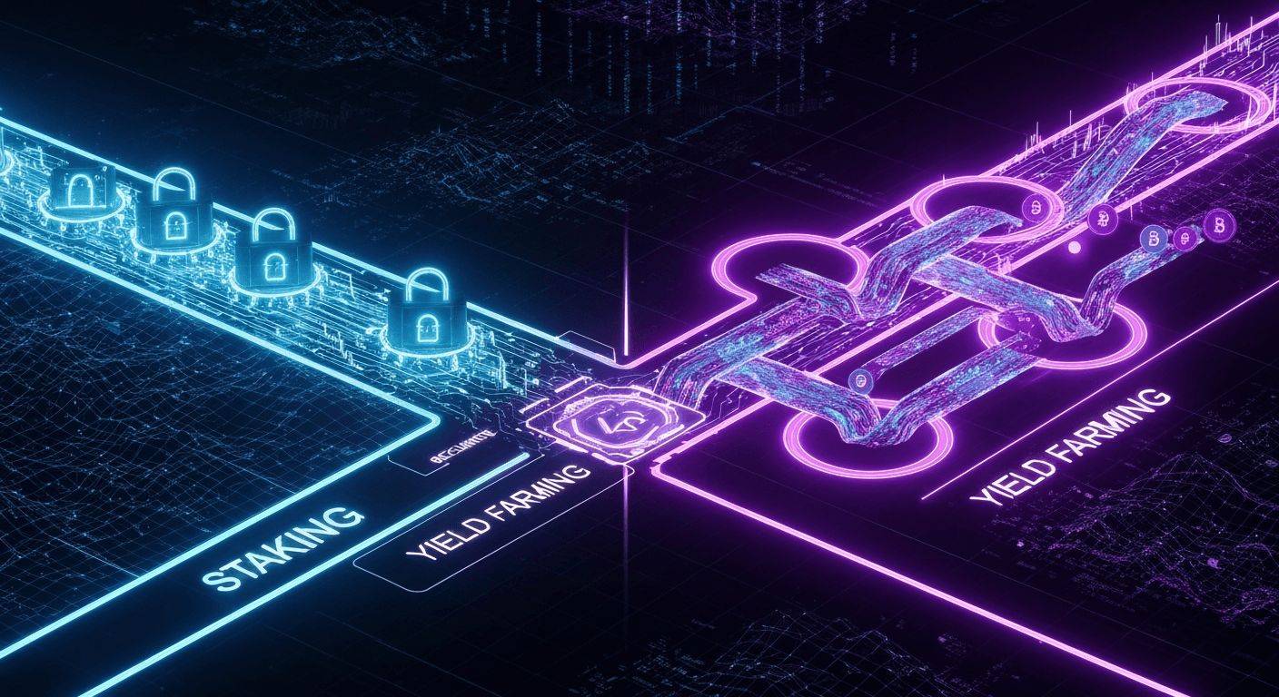 Staking vs Yield Farming Pilih Mana Untuk Passive Income Crypto